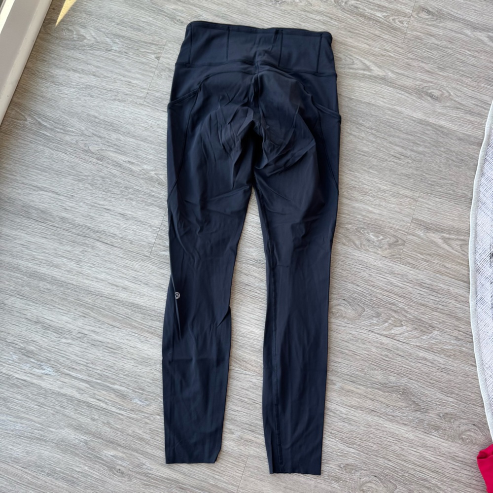 Lululemon fast and free black leggings - heavy wear
